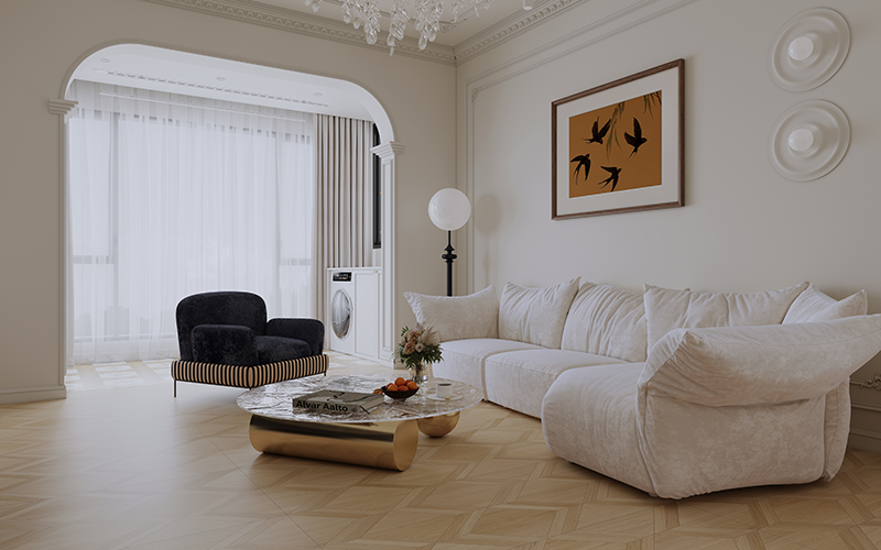 奶油风客厅地面瓷砖什么颜色好